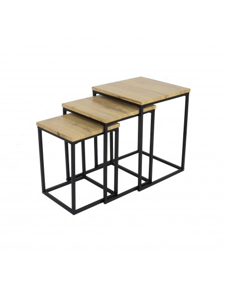 FACTORY - Tables gigognes (le lot de 3 tables) 